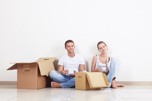 Careful handling of household items during a South London move