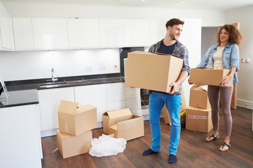Professional team handling bulky furniture pick-up in Collierswood