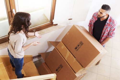 Customer booking a removals service and reviewing service details